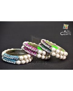 Bangle With Stone and Pearls