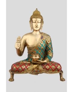 Brass Buddha Sitting 